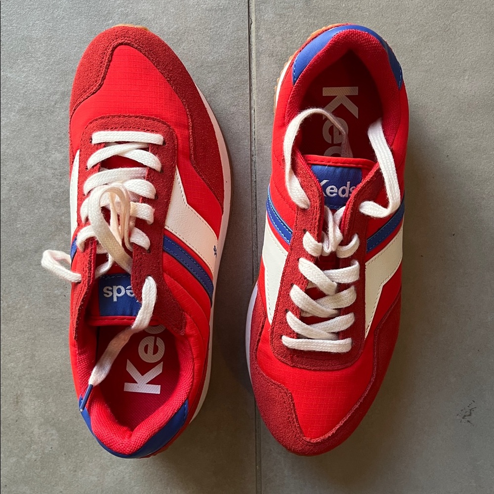 Keds Vibrant Red and Blue Sneakers